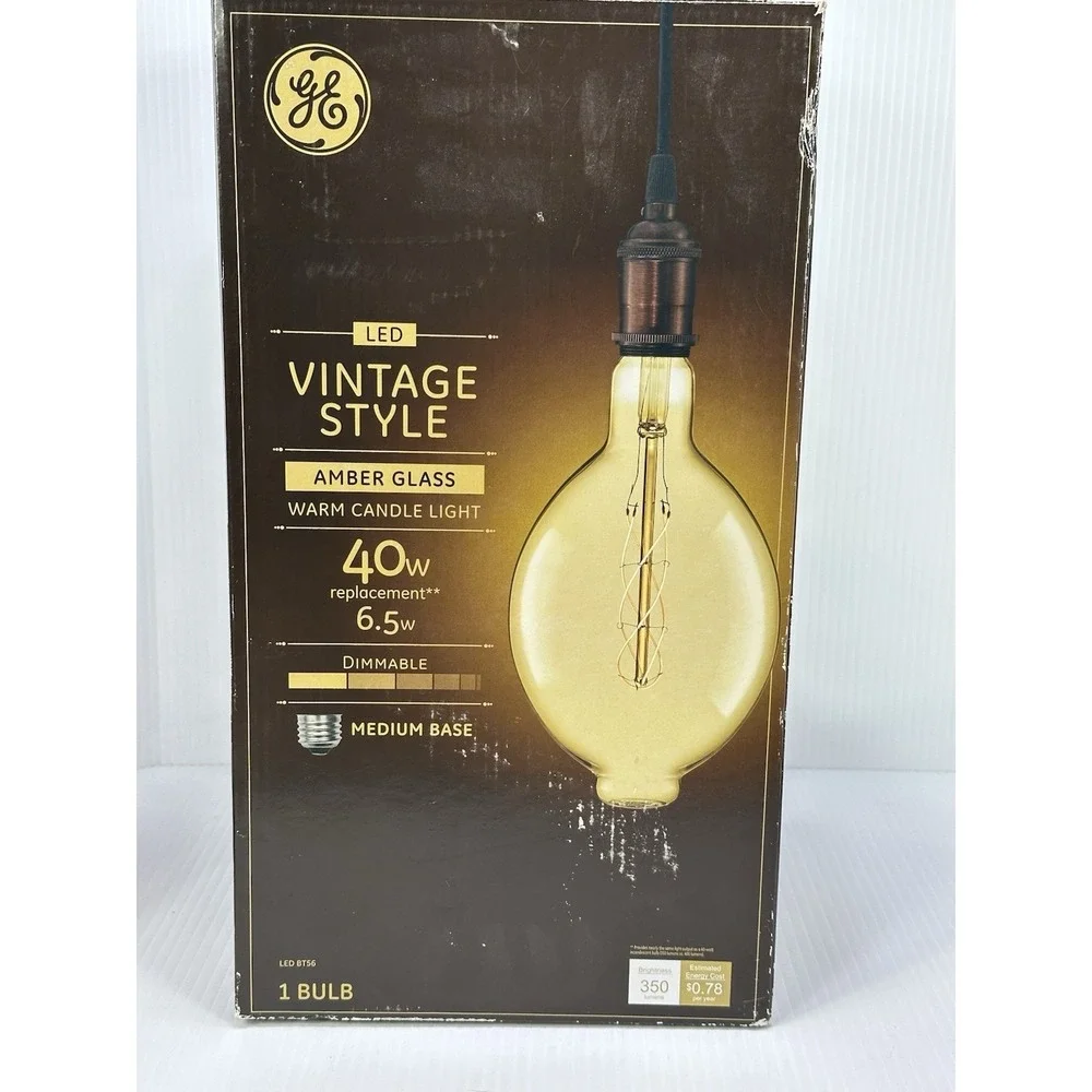 2 PLarge Vintage Style LED Glass Light Bulb Decorative BT56 1-300 Lumens 1-200